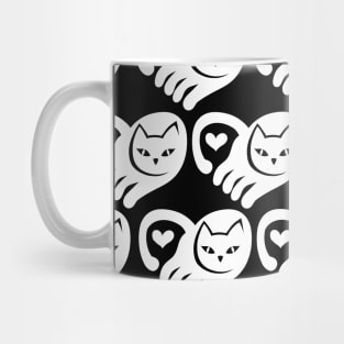 WHITE CAT Mug